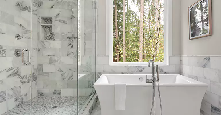 Bathtub to Tile Shower Conversion in South Bend